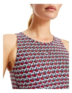 Coupon 👍 Tommy Hilfiger Sport 2-In-1 Crop Tank Top In Cube All Over Red ❤️ -Cheap Sports-Tops Shop unnamed file 1208