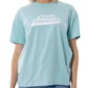 Best deal 👍 Russell Athletic Script Tee In Aquamarine 🌟