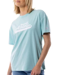 Best deal 👍 Russell Athletic Script Tee In Aquamarine 🌟 -Cheap Sports-Tops Shop unnamed file 1311