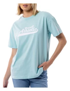 Best deal 👍 Russell Athletic Script Tee In Aquamarine 🌟 -Cheap Sports-Tops Shop unnamed file 1312