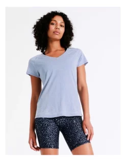 Promo π― Chloe & Lola Jo Burn Out Tee In Dusty Blue β