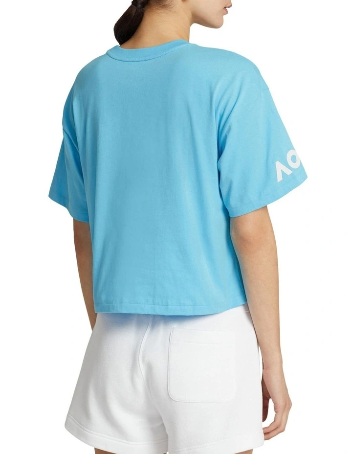 Best deal π Polo Ralph Lauren Australian Open Cropped Jersey Tee In Blue π 3 Best deal π Polo Ralph Lauren Australian Open Cropped Jersey Tee In Blue π - Image 2