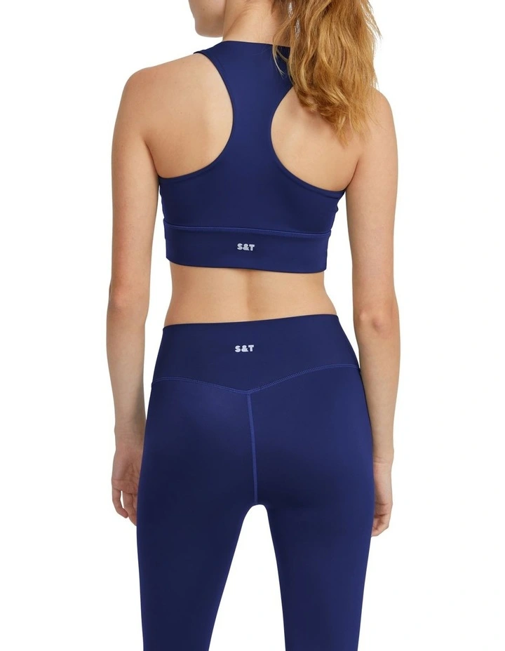 Budget 🧨 Skin And Threads Sustainable Essential Sports Crop Top Navy ⌛ 2 Budget 🧨 Skin And Threads Sustainable Essential Sports Crop Top Navy ⌛ - Image 2