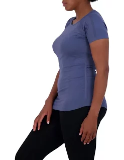 Best Pirce 👍 Gaiam Warrior Seamless Tee In Indigo 🌟 -Cheap Sports-Tops Shop unnamed file 14