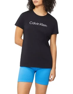Best Sale 🤩 Calvin Klein Gym T-Shirt In Black Beauty ⌛