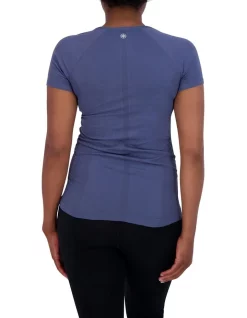 Best Pirce 👍 Gaiam Warrior Seamless Tee In Indigo 🌟 -Cheap Sports-Tops Shop unnamed file 15