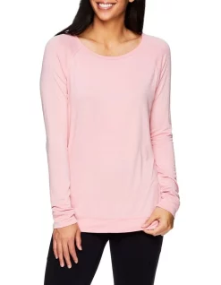 Best Pirce 🥰 Gaiam Ruby Long Sleeve Top In Rose Pink ✔️