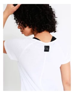 Coupon ⭐ Chloe & Lola Jo Burn Out Tee In White 🌟 -Cheap Sports-Tops Shop unnamed file 184