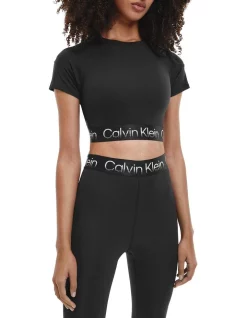 Cheap Sports-Tops Shop 37 Cheap π― Calvin Klein Gym T-Shirt In Black π