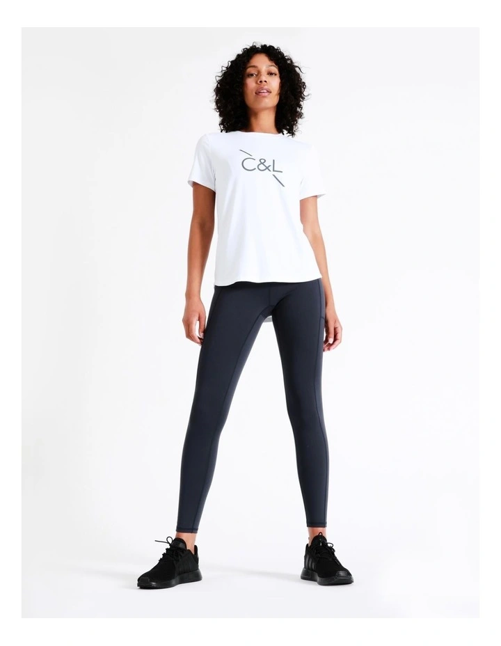Deals π₯° Chloe & Lola Sydney High Low Logo Tee In White βοΈ 4 Deals π₯° Chloe & Lola Sydney High Low Logo Tee In White βοΈ - Image 2