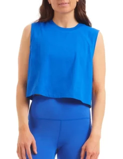 Brand new π X Y Active Cropped Boyfriend Tank Top In Blue π