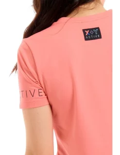 Best Sale 🤩 X Y Active Slim Fit Tee In Pink Punch 🔔 -Cheap Sports-Tops Shop unnamed file 262