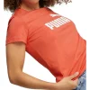 Buy 🔥 PUMA Essential Logo Tee In Orange 👏 -Cheap Sports-Tops Shop unnamed file 29
