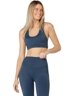 Coupon 👏 L'URV Racer Back Basics Crop Navy 🔥