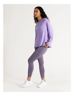 Top 10 🎁 Chloe & Lola Raglan Long Sleeve Tee In Lilac 😀 -Cheap Sports-Tops Shop unnamed file 332