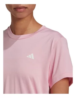 Buy 💯 Adidas Aeroready Made For Training Minimal T-Shirt In Light Pink 🧨 -Cheap Sports-Tops Shop unnamed file 36