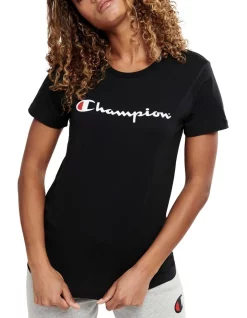 Cheap Sports-Tops Shop 29 Top 10 β Champion Script Tee Black π