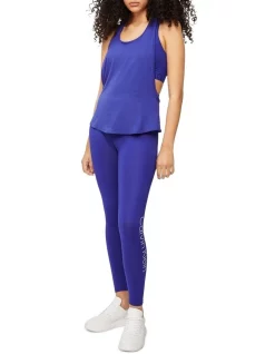 Budget 🌟 Calvin Klein Recycled Polyester Tank Top In Cobalt 🧨