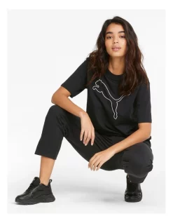 Promo 🤩 PUMA Her Tee In Black ⌛ -Cheap Sports-Tops Shop unnamed file 41
