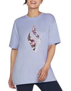 Brand new π Skechers Diamond Forever Floral Everybody Tee In Lavender π₯