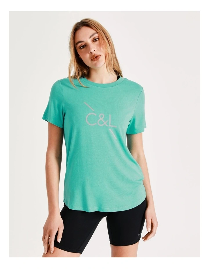 Coupon π Chloe & Lola Sydney High Low Logo Tee In Jade β 4 Coupon π Chloe & Lola Sydney High Low Logo Tee In Jade β - Image 2