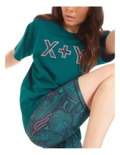 Cheapest ✔️ X Y Active Boxy Tee In Deep Forest Green ✔️ -Cheap Sports-Tops Shop unnamed file 45