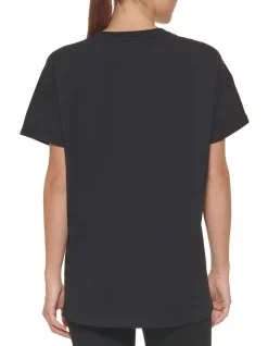 Hot Sale ❤️ DKNY Sport Layered Shadow Logo Tee Black 🧨 -Cheap Sports-Tops Shop unnamed file 486