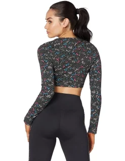 Buy 🔥 L'URV Twisting Printed Crop Top Black ✨ -Cheap Sports-Tops Shop unnamed file 524
