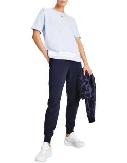 Best reviews of βοΈ Tommy Hilfiger Sport Wraparound Logo Relaxed Fit T-Shirt In Breezy Blue π―