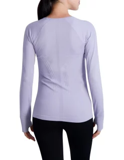 Outlet 👍 Gaiam Warrior Seamless Longsleeve Tee In Lavender 💯 -Cheap Sports-Tops Shop unnamed file 55