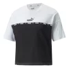 Coupon 🌟 PUMA Power Tape Tee In White/Black 😀 -Cheap Sports-Tops Shop unnamed file 56