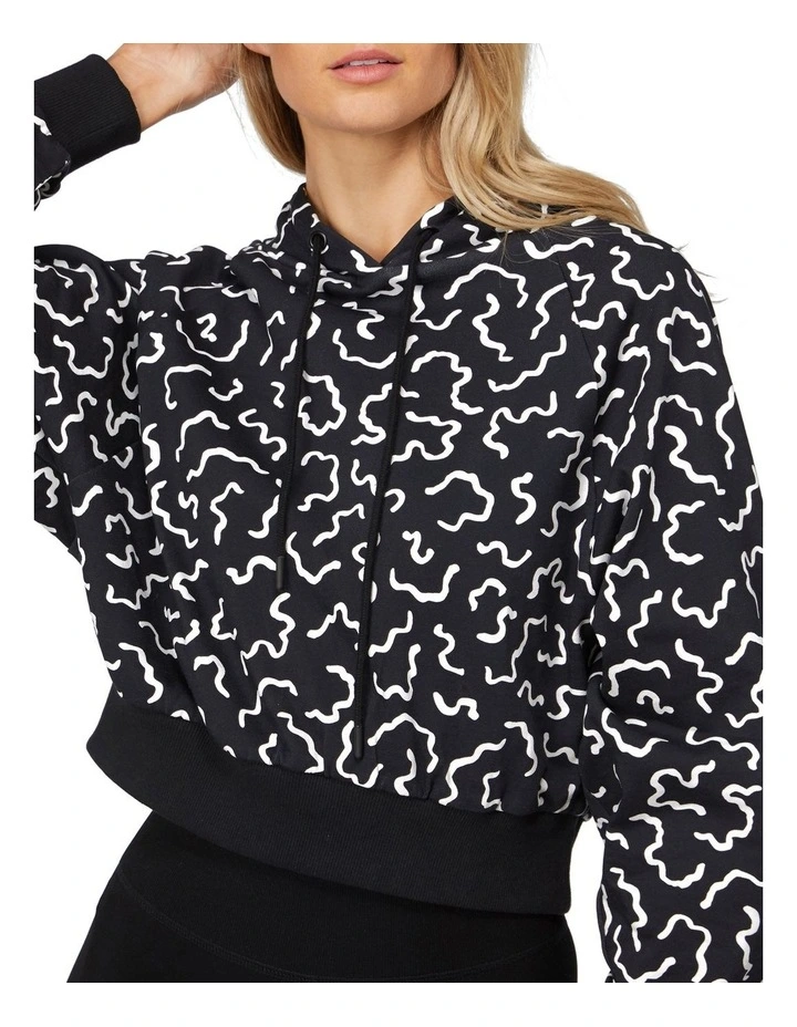 Cheapest π₯° L'URV Twitchy Printed Cropped Sports Hoodie Black π 5 Cheapest π₯° L'URV Twitchy Printed Cropped Sports Hoodie Black π - Image 3