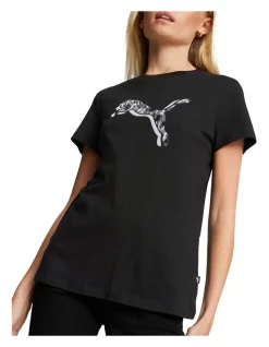 Top 10 🧨 PUMA Power Safari Graphic Tee In Black 🥰