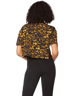 Outlet 😉 L'URV Tortoise Dream Printed Cropped Tee Mustard ⌛ -Cheap Sports-Tops Shop unnamed file 634