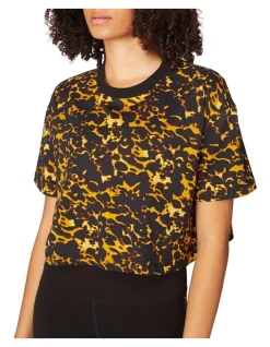 Outlet 😉 L'URV Tortoise Dream Printed Cropped Tee Mustard ⌛ -Cheap Sports-Tops Shop unnamed file 635