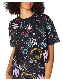 Discount ❤️ L'URV Scribble Printed Cropped Tee Multi ⌛ 9 Discount ❤️ L'URV Scribble Printed Cropped Tee Multi ⌛ -Cheap Sports-Tops Shop unnamed file 639