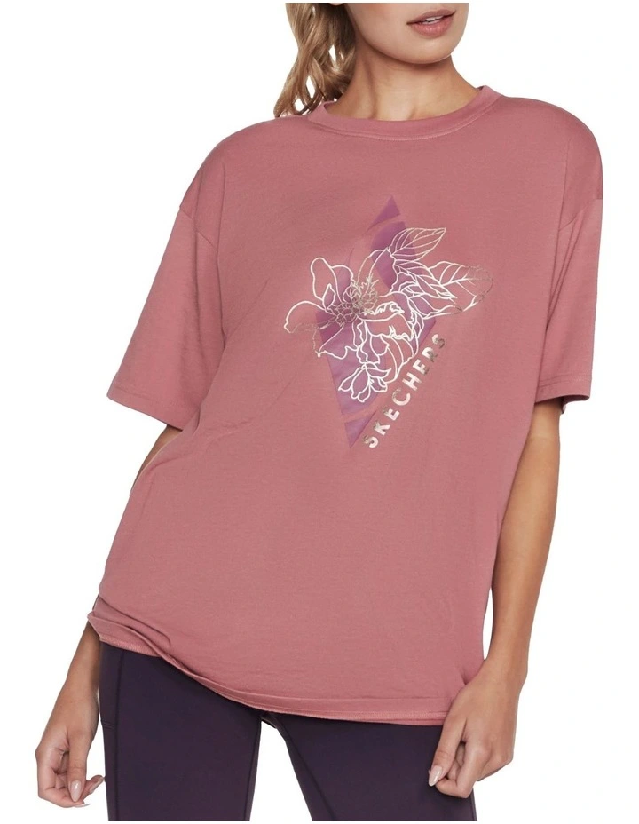 Best Sale π Skechers Diamond Magnolia Outline Everybody Tee In Rose π 2 Best Sale π Skechers Diamond Magnolia Outline Everybody Tee In Rose π