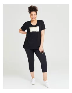 Brand new 👍 Taking Shape Bamboo Gold Graphic Tee In Black 😍 -Cheap Sports-Tops Shop unnamed file 713