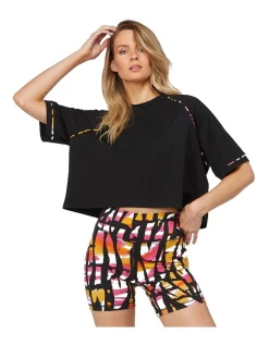 Top 10 β¨ L'URV Good Vibes Piping Sports Tee Black π