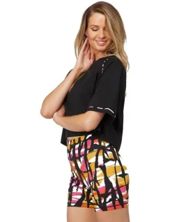 Top 10 ✨ L'URV Good Vibes Piping Sports Tee Black 😀 -Cheap Sports-Tops Shop unnamed file 755