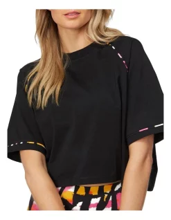 Top 10 ✨ L'URV Good Vibes Piping Sports Tee Black 😀 -Cheap Sports-Tops Shop unnamed file 756