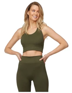 Hot Sale π L'URV Aura Seamless Sports Crop Olive Green β