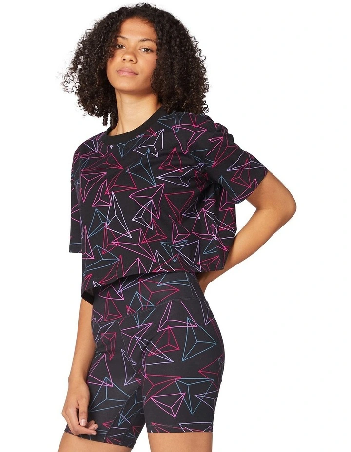 Discount π L'URV Trilogy Printed Cropped Tee Multi β 4 Discount π L'URV Trilogy Printed Cropped Tee Multi β - Image 2