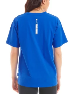Coupon ⌛ X Y Active Boxy Tee In Saphire Blue ⌛ -Cheap Sports-Tops Shop unnamed file 98